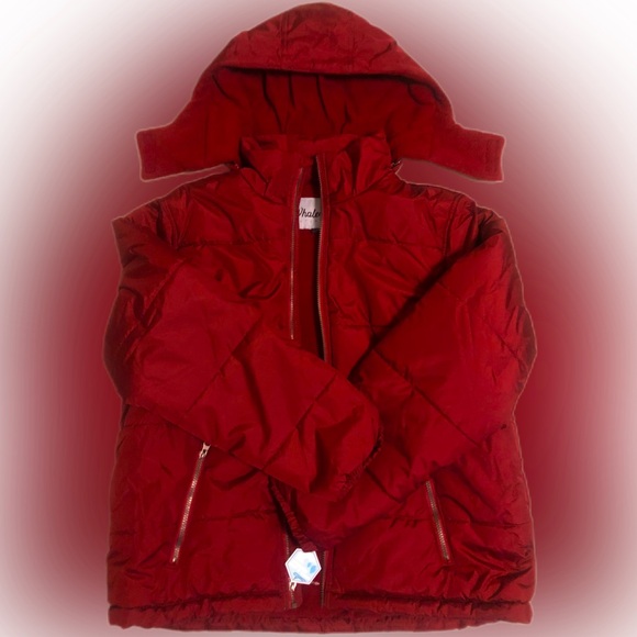WHALES TAIL Men's Red Parka Coat Water Resistant Large RN# 81134 CA#85566 - Picture 1 of 11